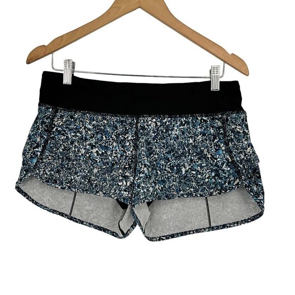 Lululemon Speed Short Tofino Shells Multi Black Size 8 2017 SeaWheeze Women's - Picture 1 of 8